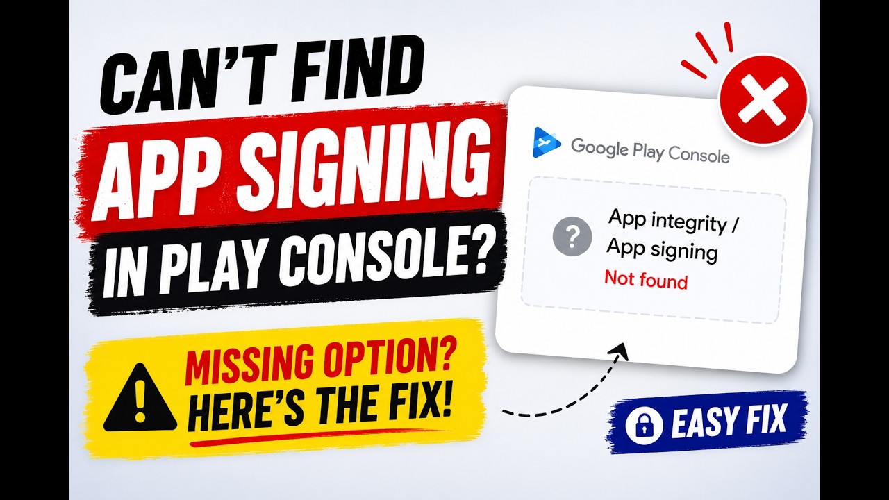 App Integrity Missing in Google Play Console? Here's the Fix