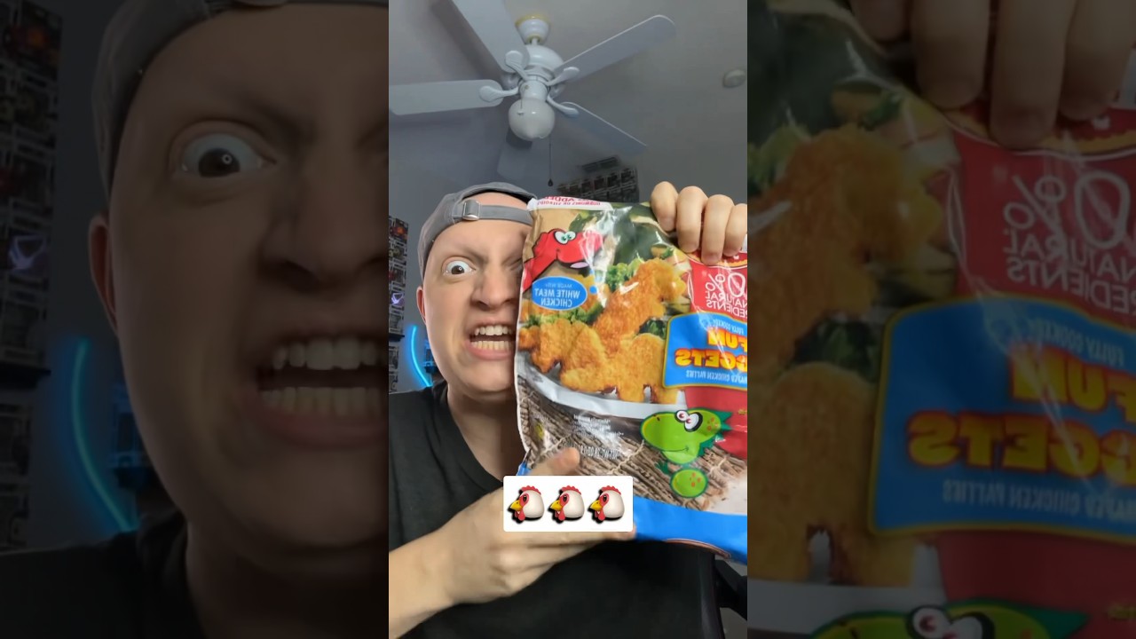 I put Dino nuggets on random things PT1 #comedy #funny #gamer #relatable #skit