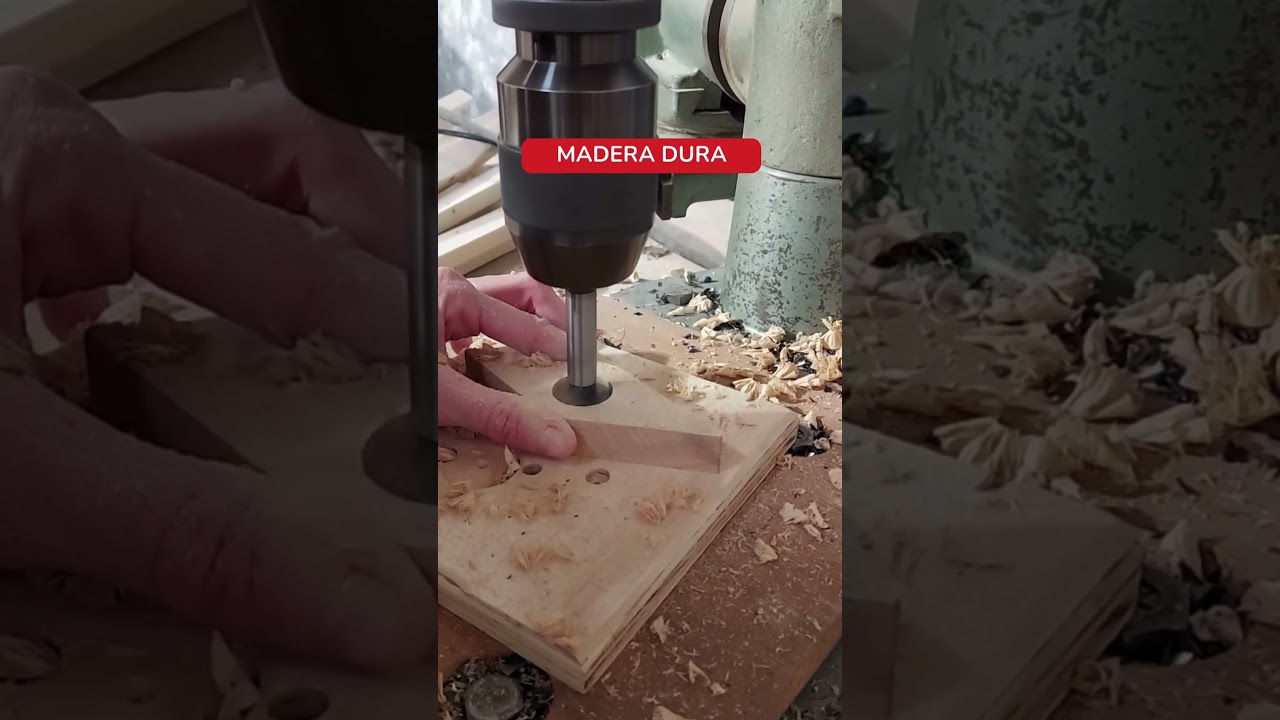 BROCAS FORSTNER CON TALADRO PORT&Aacute;TIL Y TALADRO DE COLUMNA