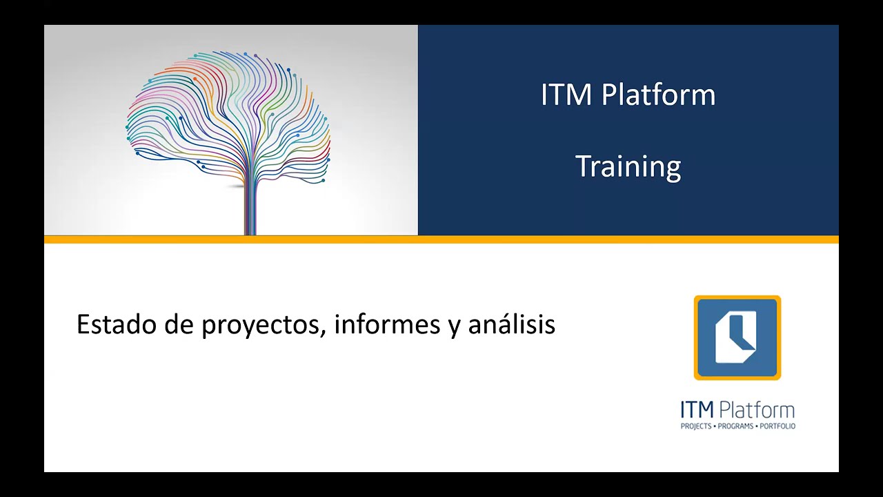 Estado de proyectos, informes y análisis en ITM Platform