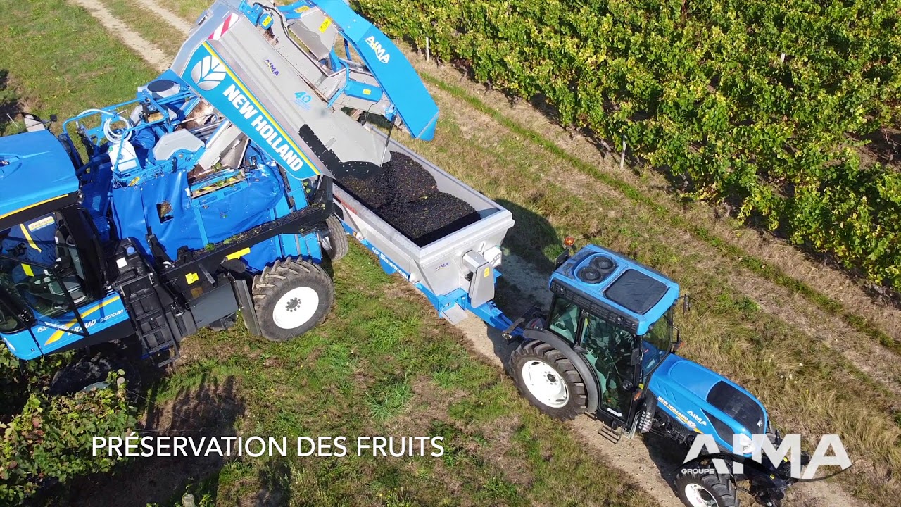 Machine &agrave; vendanger NEW HOLLAND 9070M AIMA GROUPE