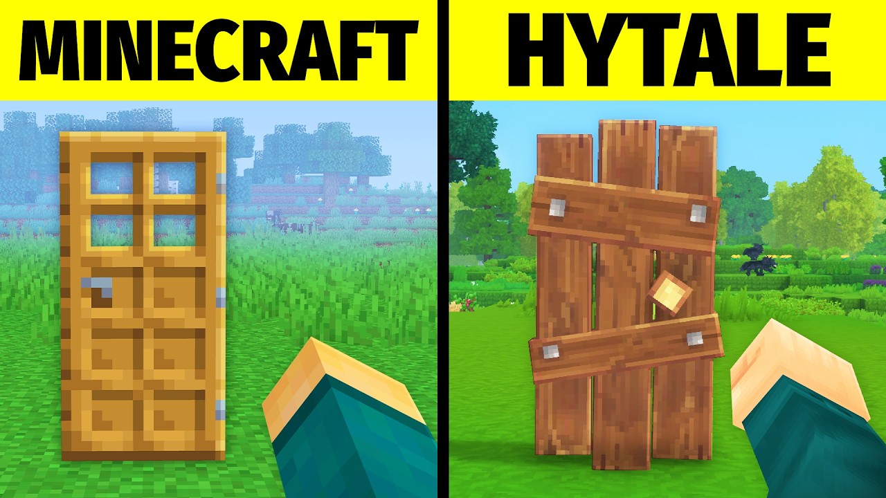 167 Diferenças do MINECRAFT vs HYTALE