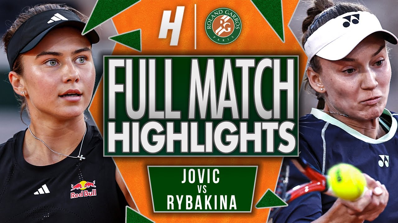 Iva Jovic vs Elena Rybakina - FULL Match Highlights | Roland Garros 2025