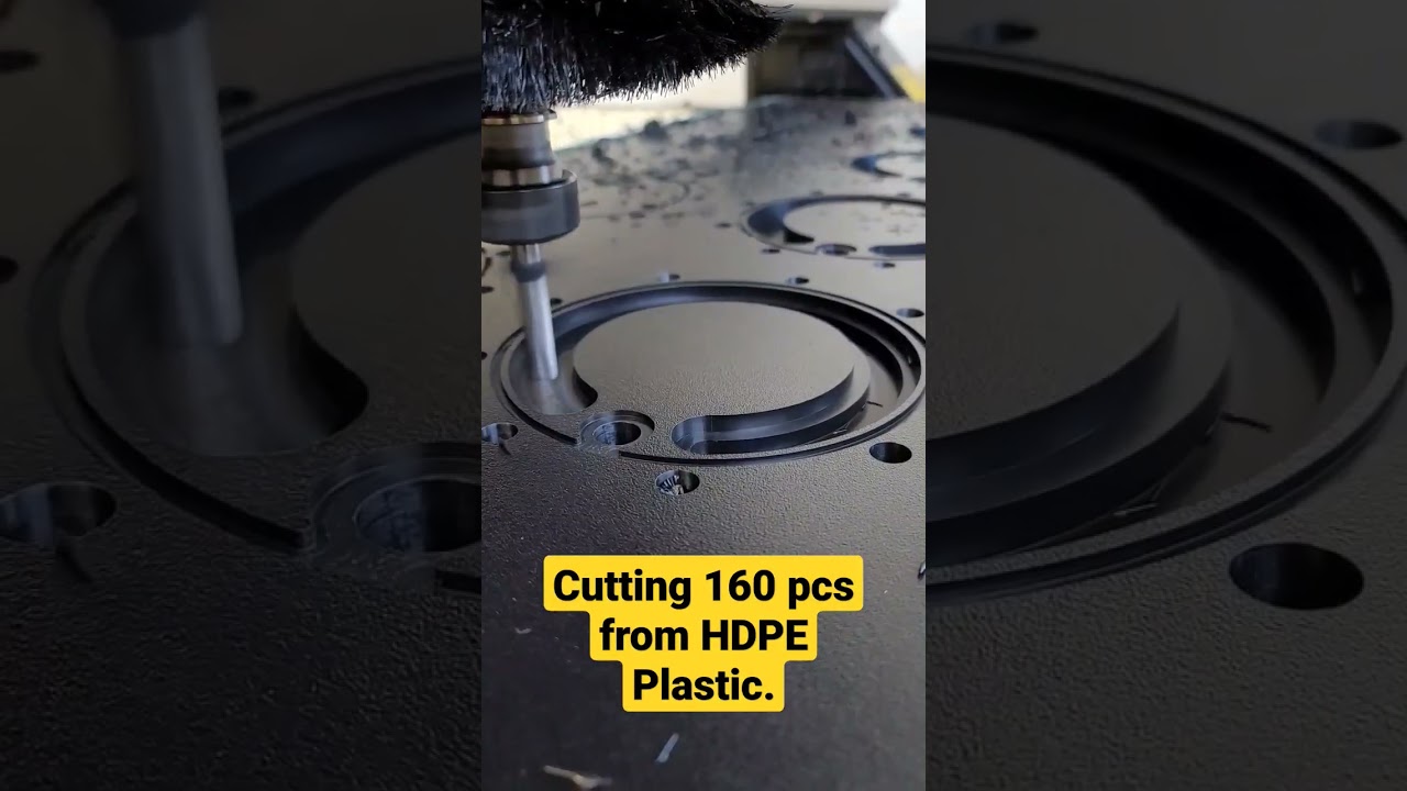 Let's cut some HDPE on the Apex 3R #multicam #fabrication #cnc #shorts