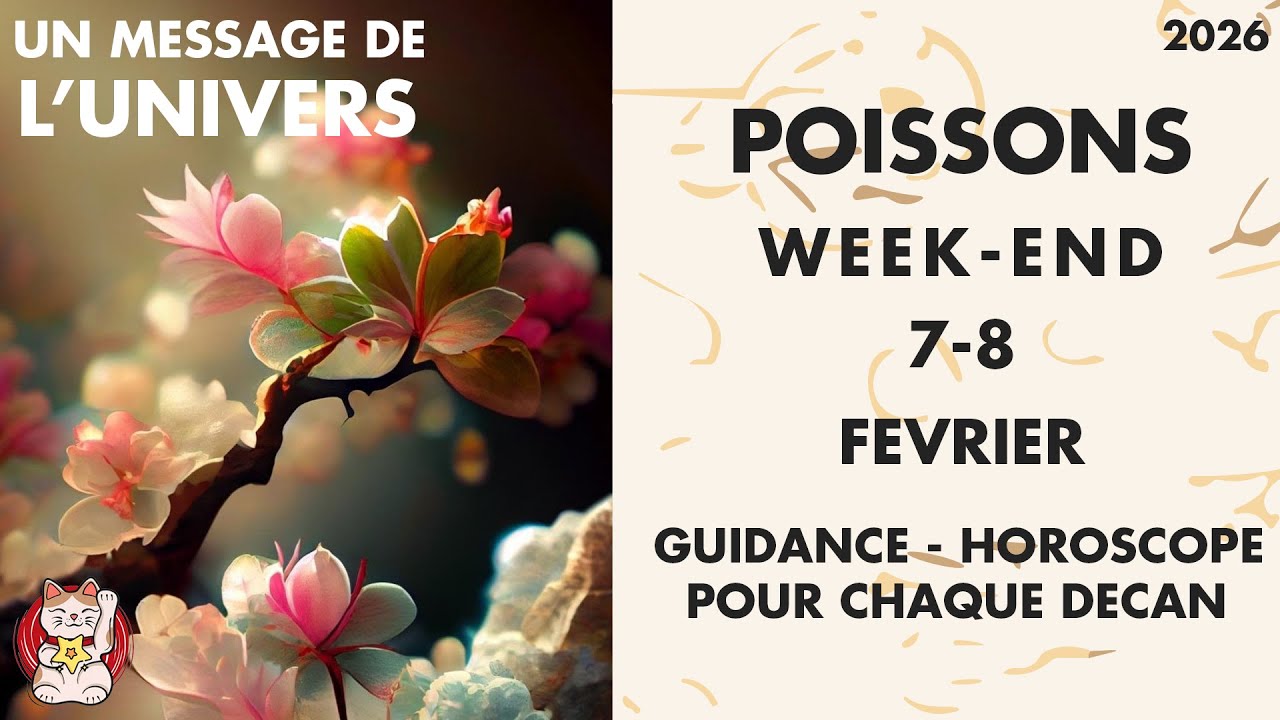 POISSONS WEEK END DU 7 ET 8 FEVRIER Vous arrivez à un cap important
