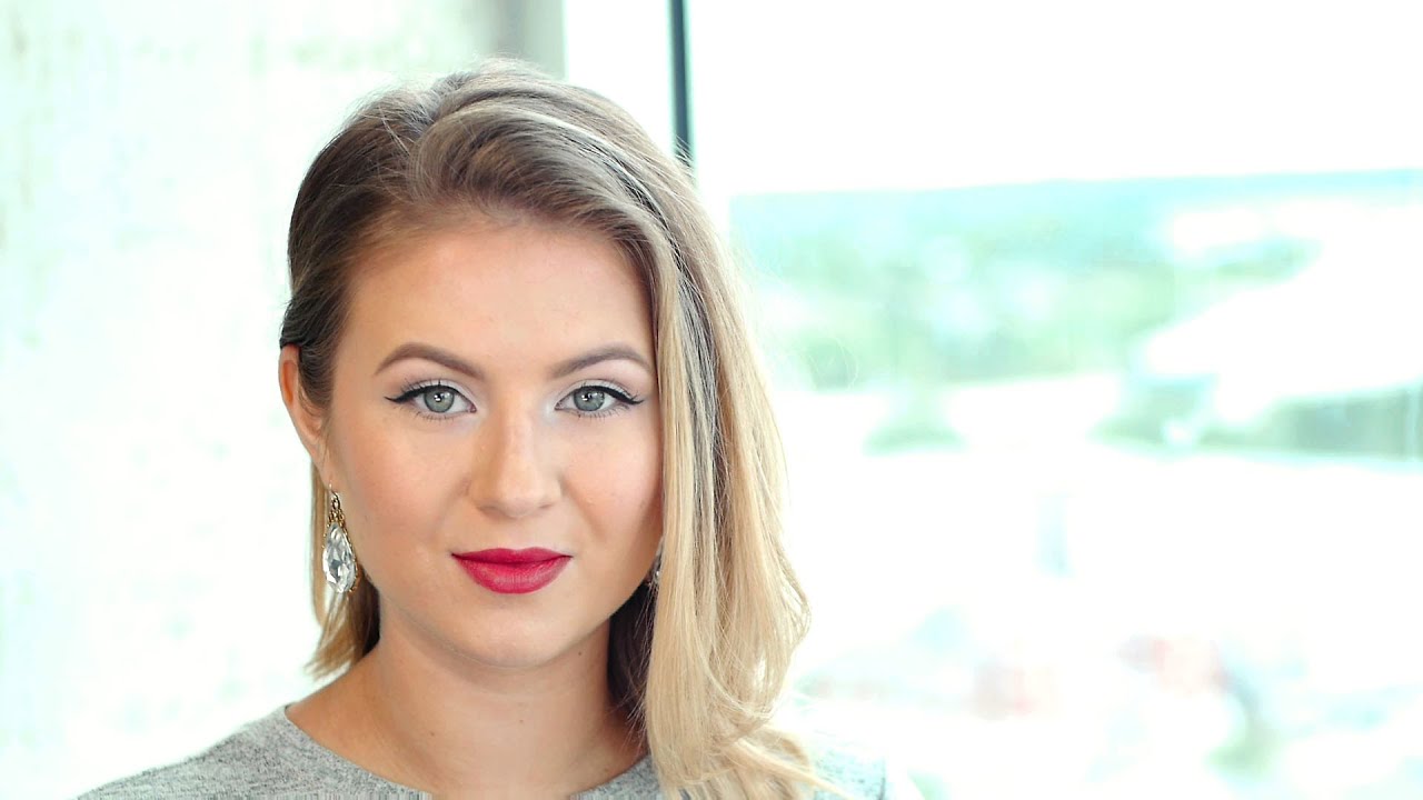 Winged Eyeliner with Dark Red Lips | Fall Tutorial | Milabu