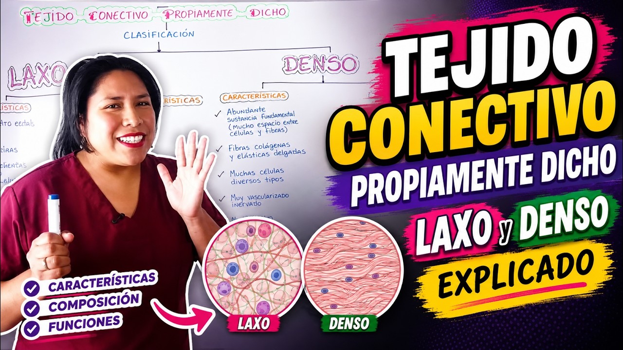 SABIAS ESTO SOBRE EL TEJIDO CONECTIVO PROPIAMENTE DICHO (LAXO Y DENSO)