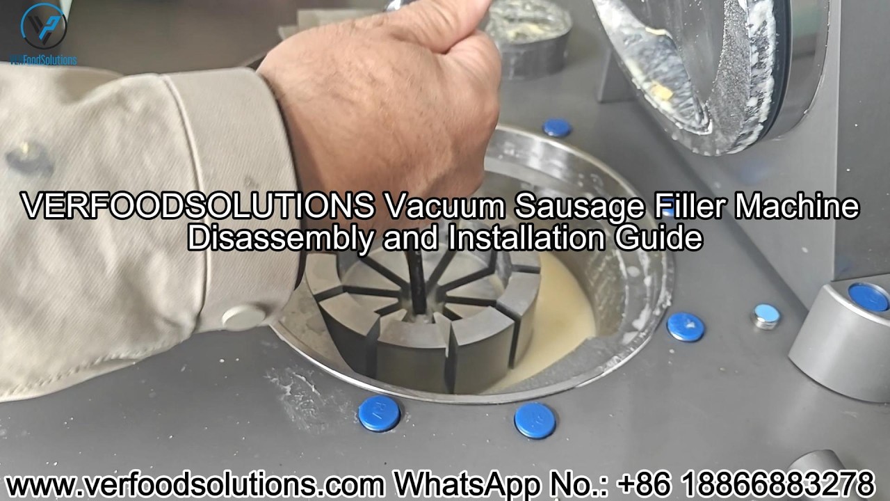 VERFOODSOLUTIONS How to disassemble and assemble the vacuum sausage filler