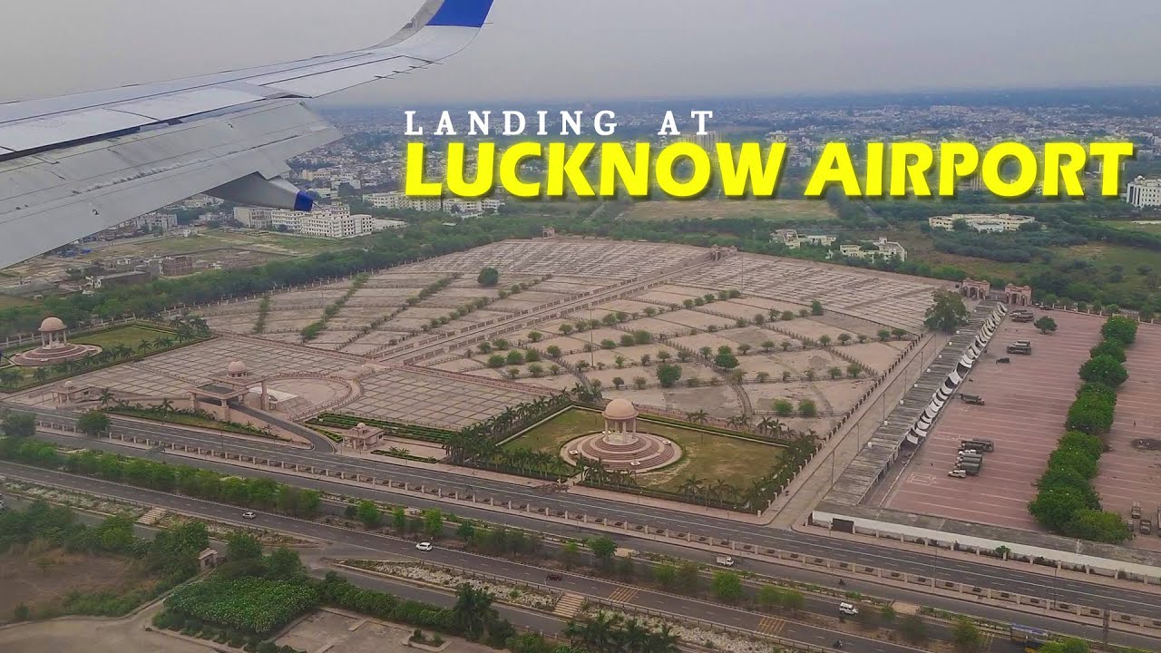 Landing at Lucknow Airport | Aerial view of Lucknow