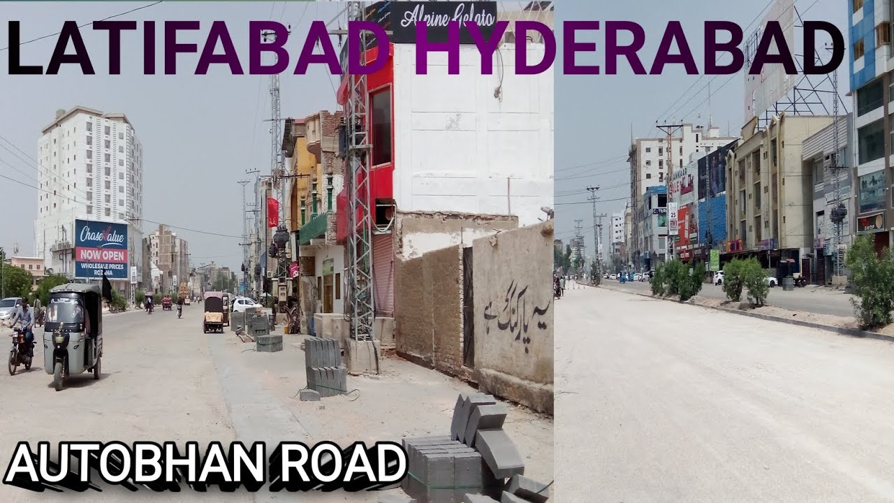 LATIFABAD NO 6 TO AUTOBHAN ROAD HYDERABAD.