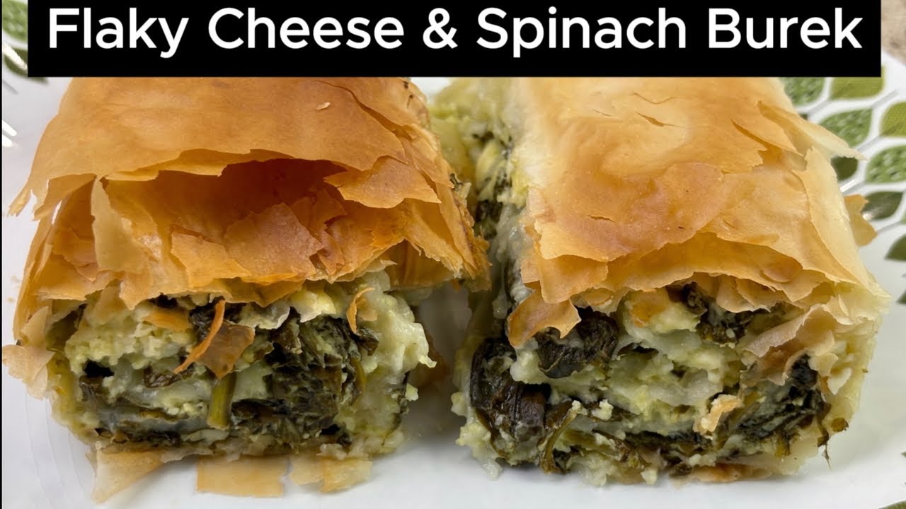 The Best Spinach & Cheese Burek 🥧🌿 | Flaky Balkan Pastry!