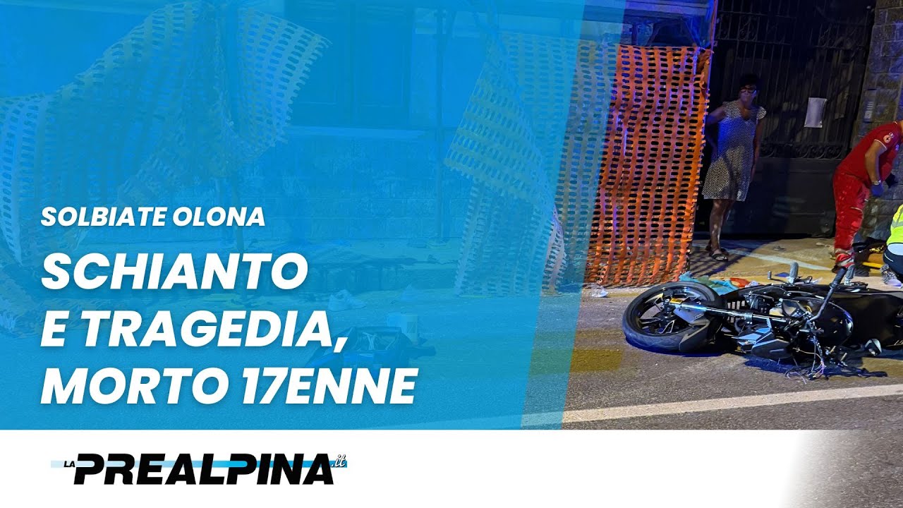 Solbiate Olona  |  Schianto e tragedia, morto 17enne