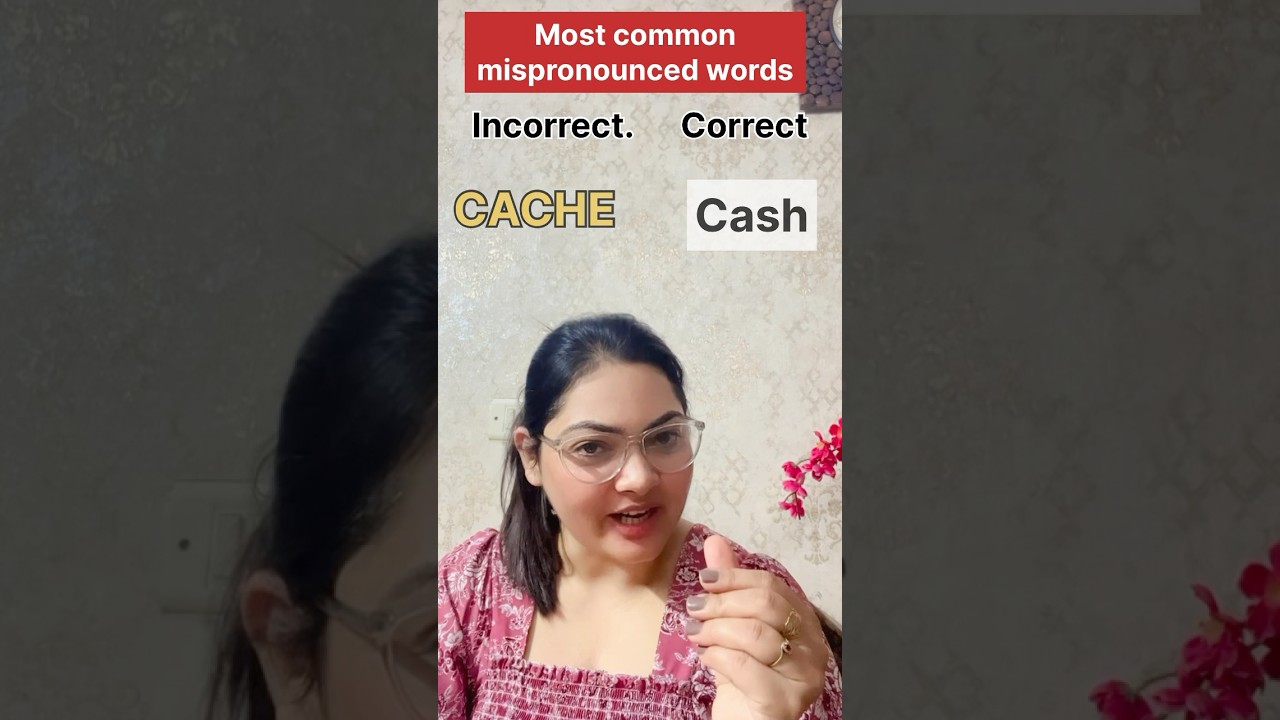 Commonly mispronounced words #correctpronunciation #howtopronounce #englishkaisebole