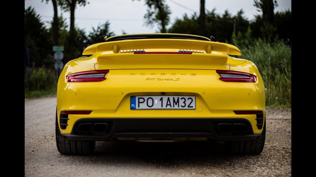 2018 (991.2) Porsche 911 Turbo S Cabriolet (580HP) - launch control, acceleration, sound