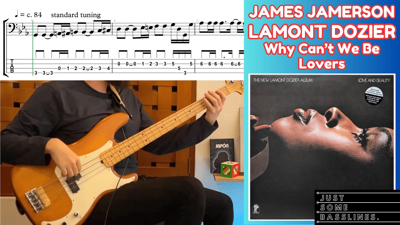 Jamerson's 70s basslines were so SMOOTH | Lamont Dozier - Why Can't We Be Lovers (Bass Cover + Tabs)