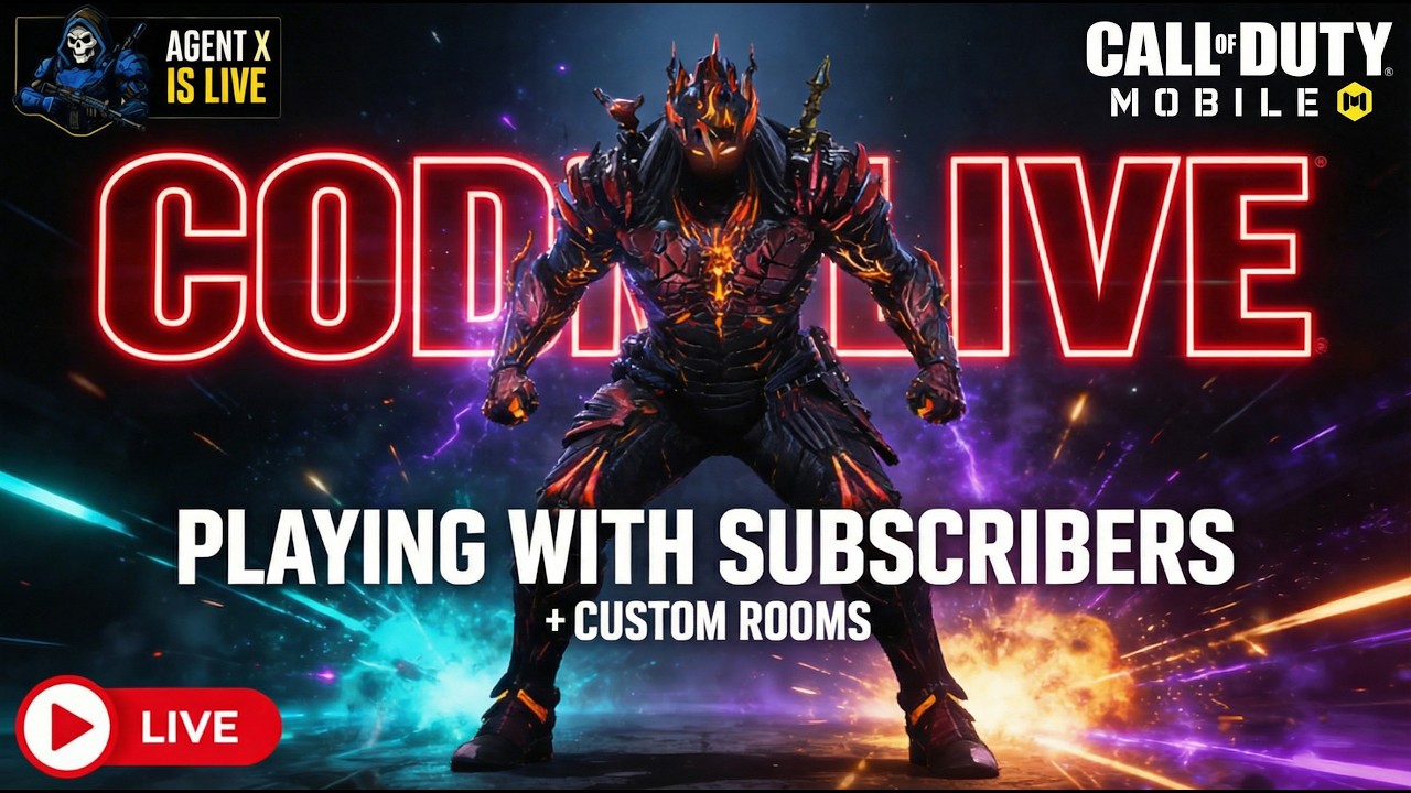 CODM LIVE 🔴 Playing With Subscribers + Custom Rooms | Call of Duty Mobile