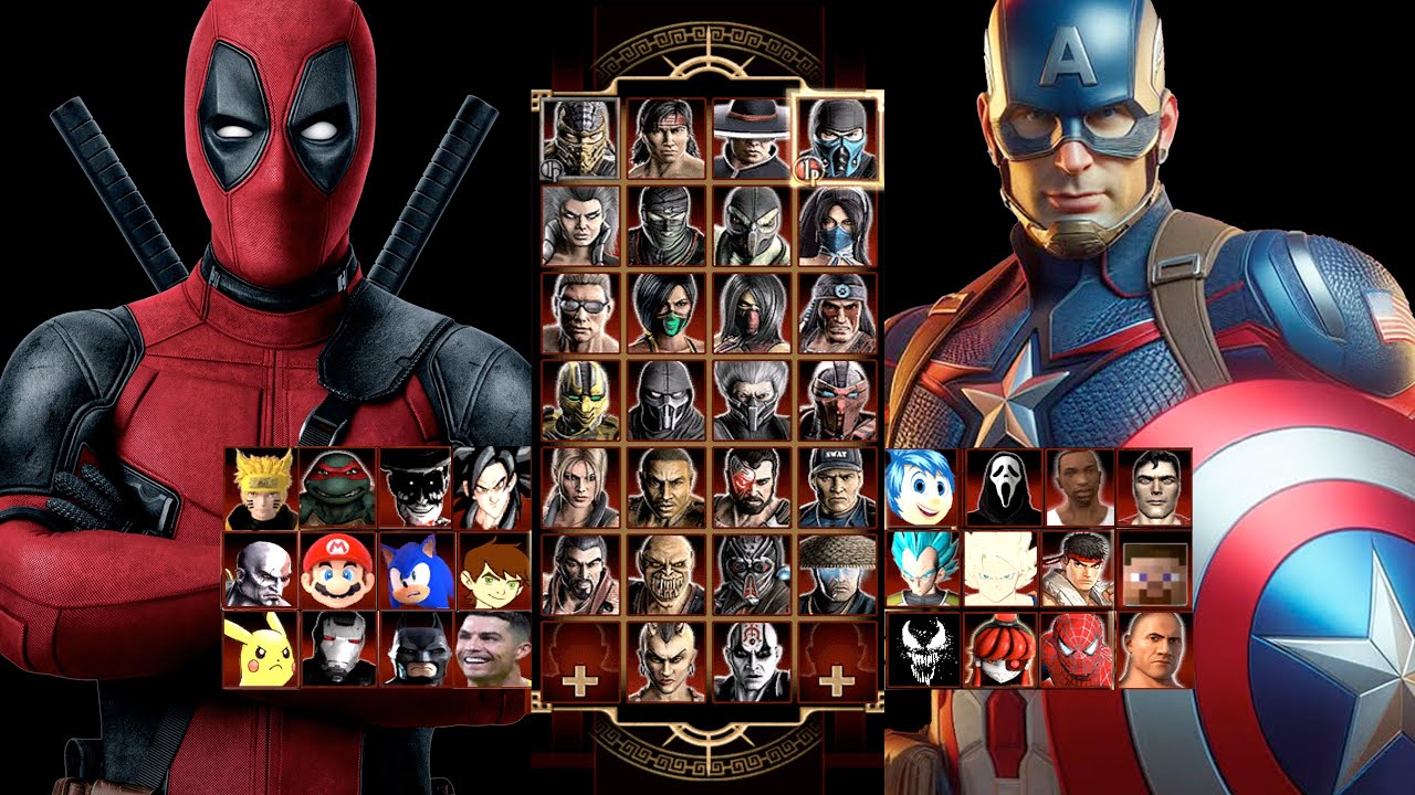 MORTAL KOMBAT 9 | DEADPOOL & CAPTAIN AMERICA | EXPERT TAG LADDER | GAMEPLAY (4K60FPS)