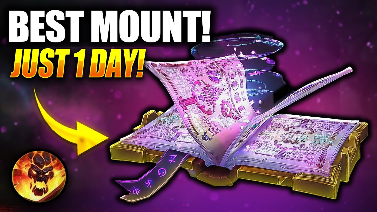 The Best Mount In WoW! Spelltome Mount | How To GET in 1 DAY! Guide WoW War Within