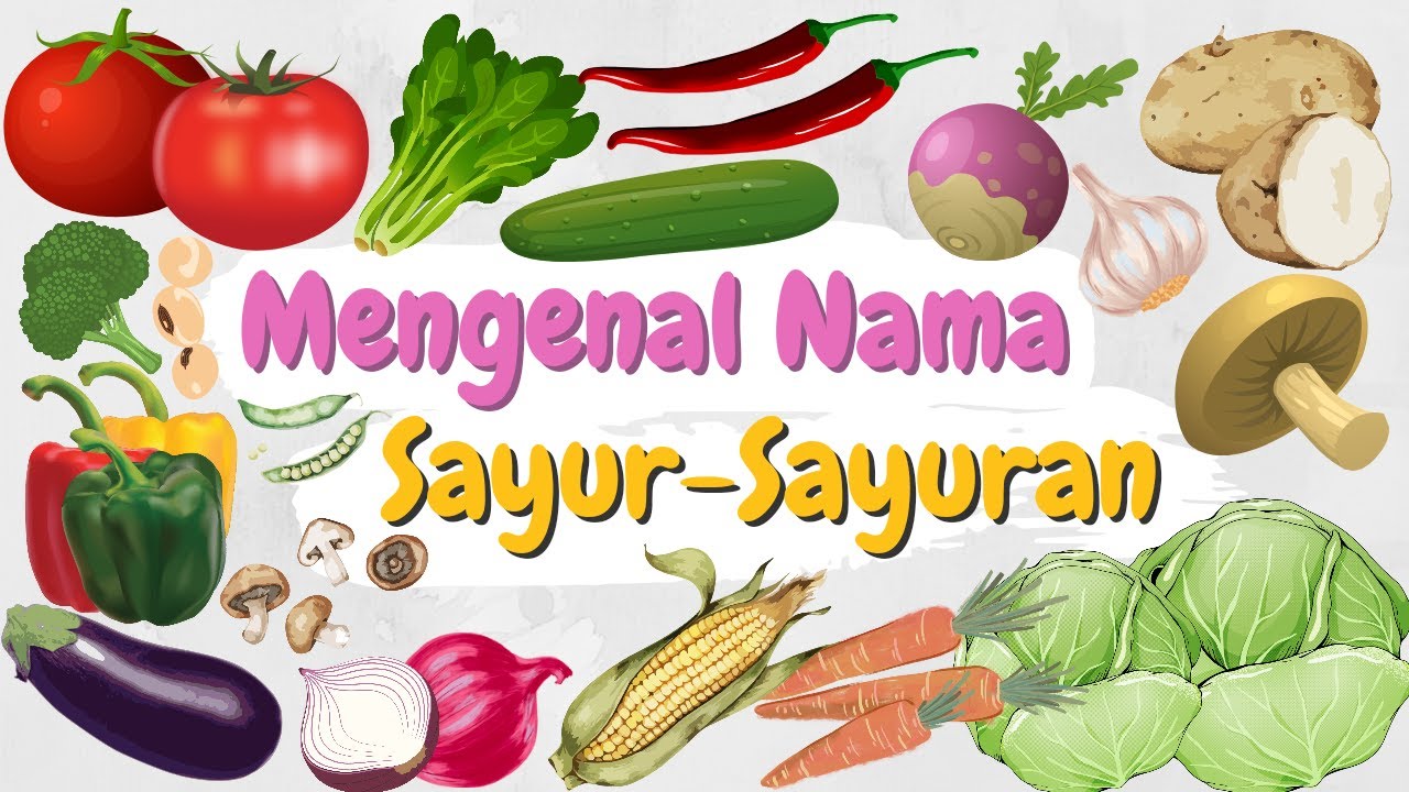 Mengenal Nama-Nama Sayur : Belajar Nama Sayur-Sayuran Untuk Anak
