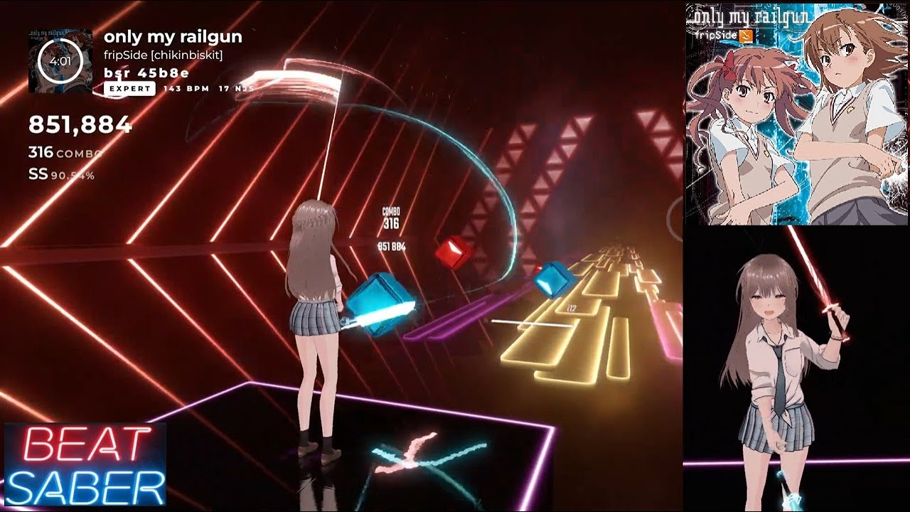 [BEAT SABER]  only my railgun - fripSide