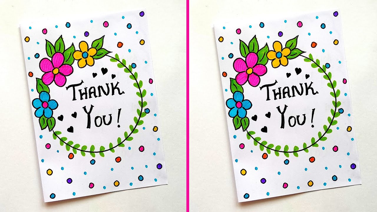 Открытка с благодарностью от White Paper | Поздравительная открытка с благодарностью | Как сделат...
