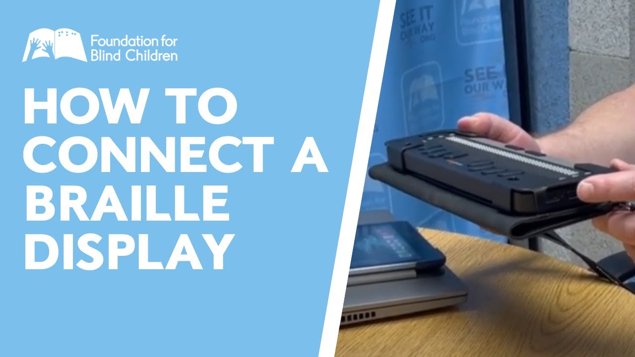 How to Connect a Braille Display | MLB Technology Lease Program