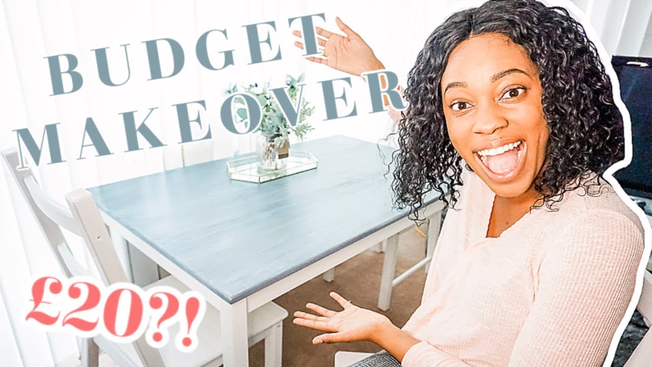 DINING TABLE MAKEOVER ON A BUDGET | IKEA TABLE TRANSFORMATION,  furniture makeover,