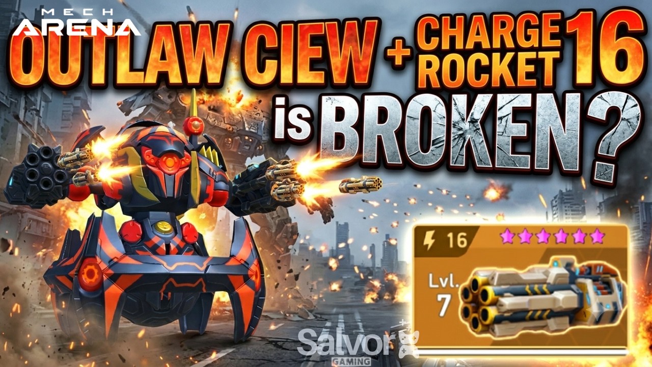 OUTLAW + CHARGE ROCKET 16 is BROKEN?! 💥 | Mech Arena