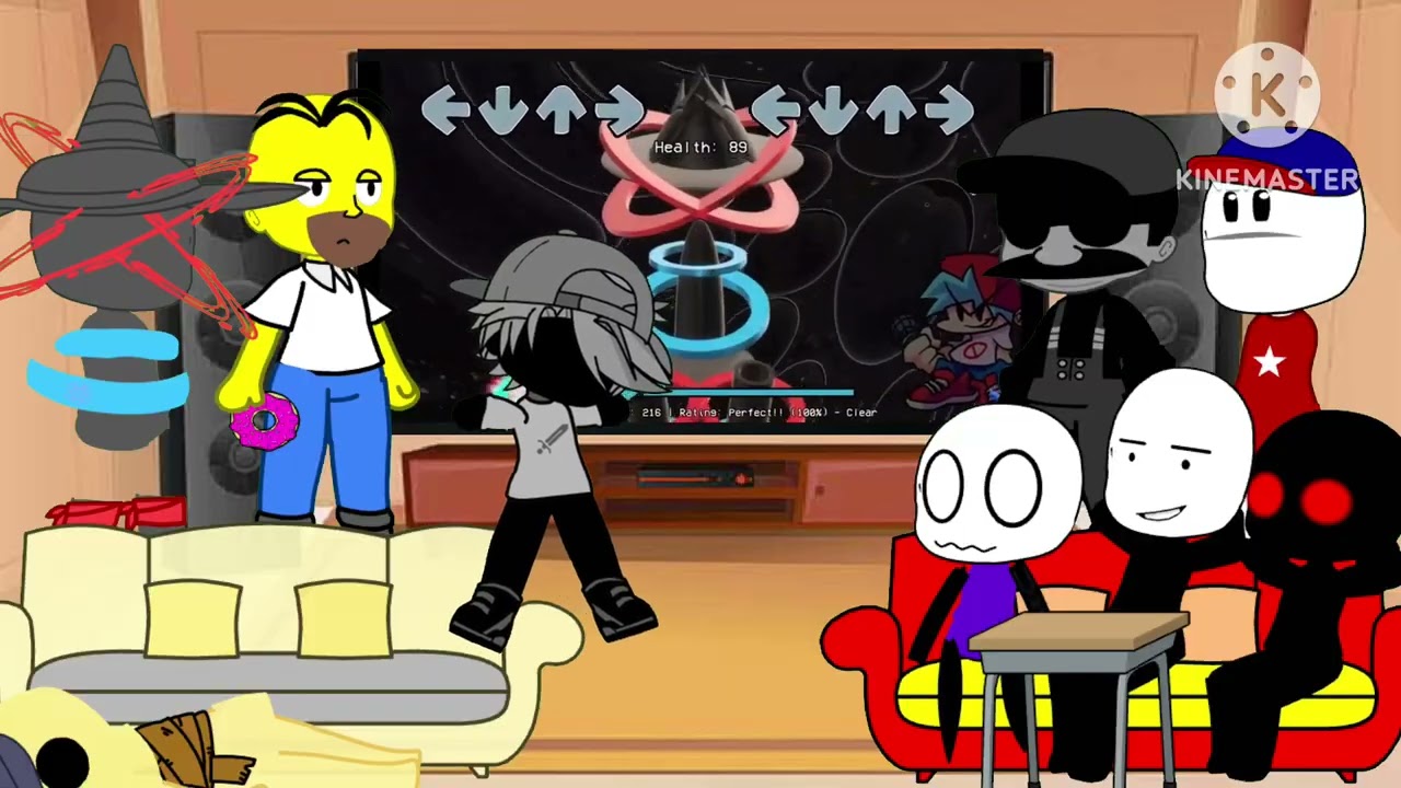 Fnf characters reacting to inexistence and finality