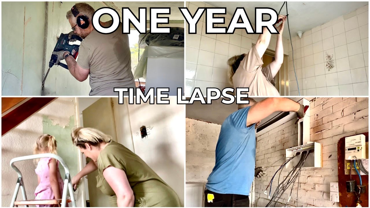One Year Renovation Time Lapse - After the House Fire