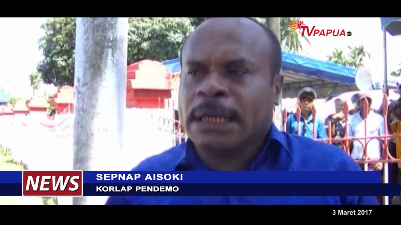 TAK KUNJUNG PLENO, RIBUAN MASSA DEMO KPU KABUPATEN KEPULAUAN YAPEN  PAPUA