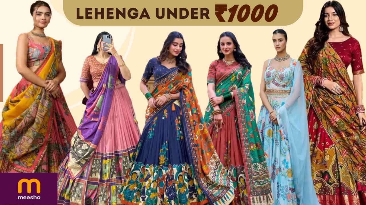 ₹500–₹1000 Me Designer Look Lehenga 😍 | Meesho Shopping Haul | Worth Buying?