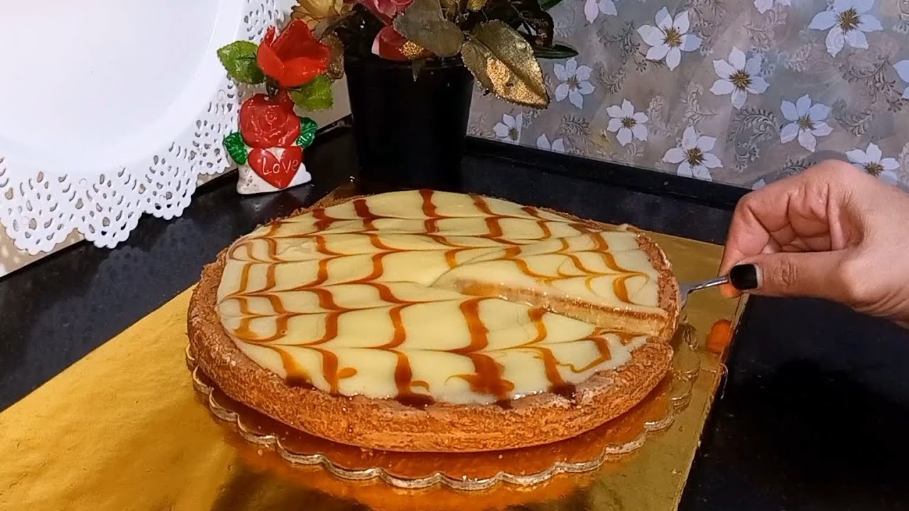طريقة سهلة وسريعة لعمل كيكة الكريم كراميل😋 #كيكه_الكريم_كراميل