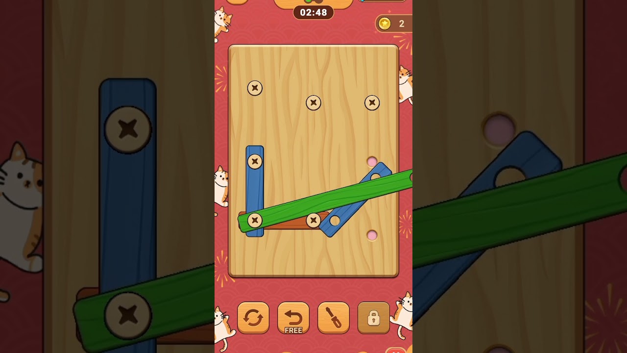 Wood Nuts Bolt and screw game Play Live Review - Super Game