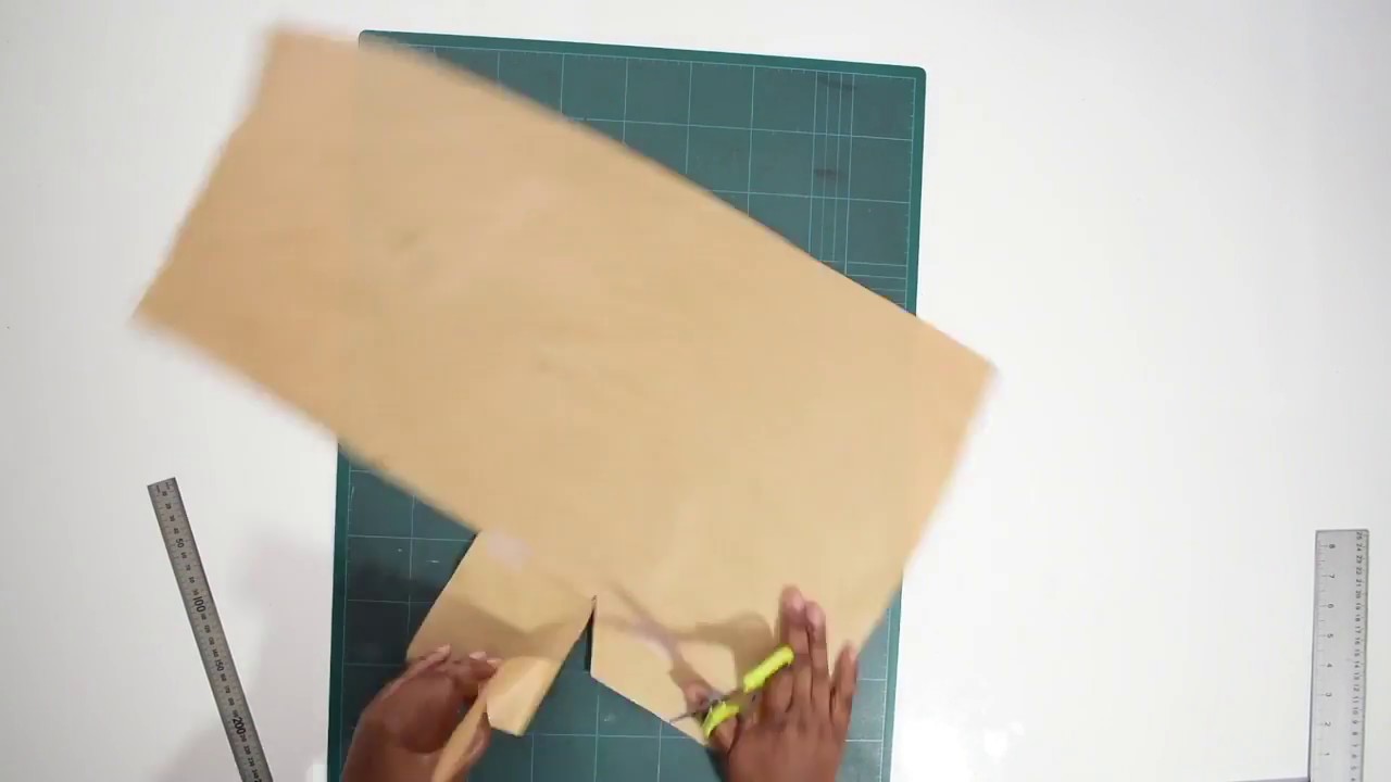 How to draft and sew a skirt back vent with lining | Sewing tutorial