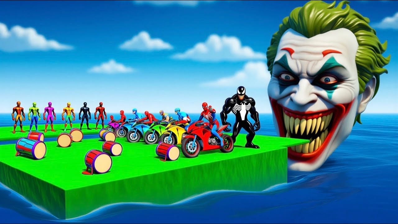 الرجل العنكبوت انقاذ باتمان Spider-Man Rescue batman vs iron man vs venom funny Game GTA 5 superhero