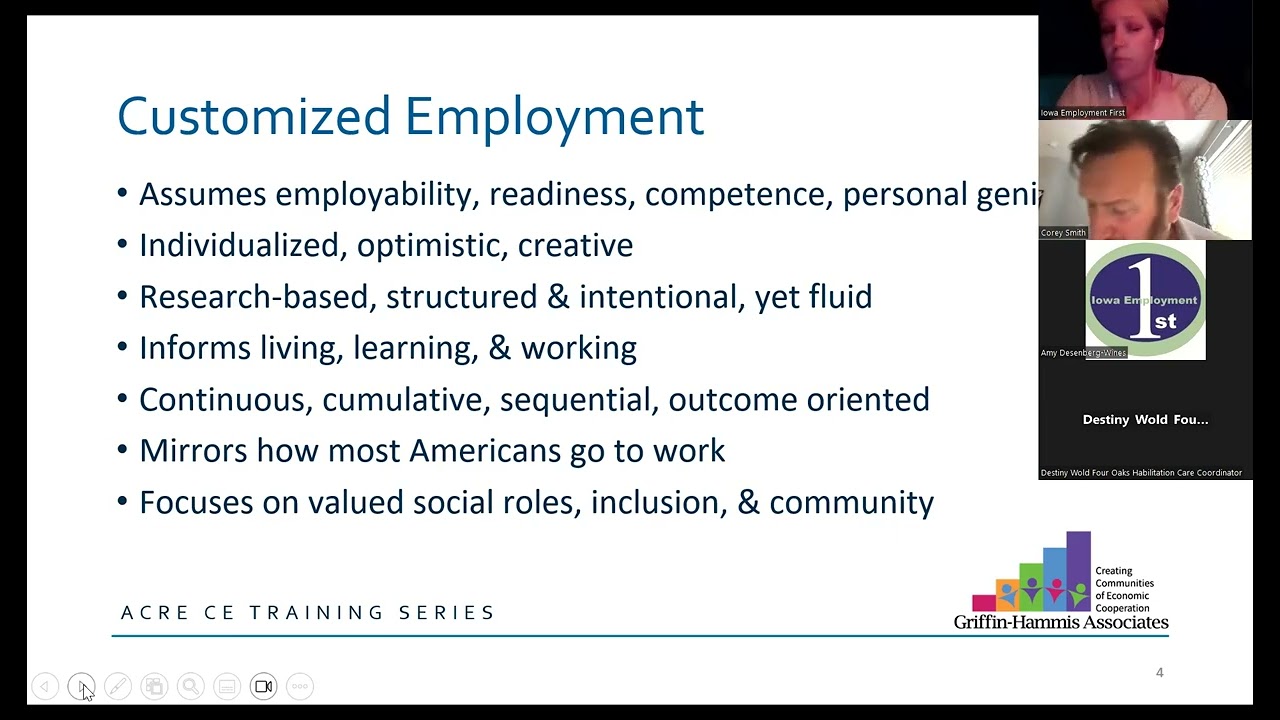May 2023 - Customized Employment