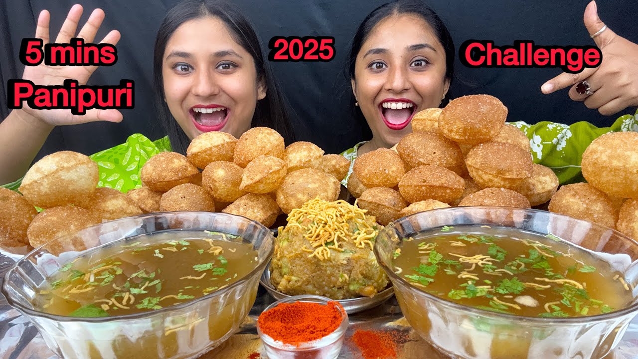 100Spicy 🥵🌶️Panipuri Challenge In just 5 Mins|Panipuri Eating/Golgappa Eating/phuchka/Gupchup Eating