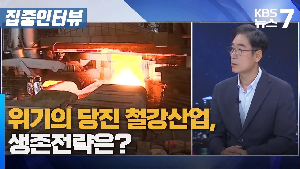 위기의 당진 철강산업, 생존전략은? / KBS 뉴스7 대전 세종 충남 [집중인터뷰] - 10월 1일 (수)