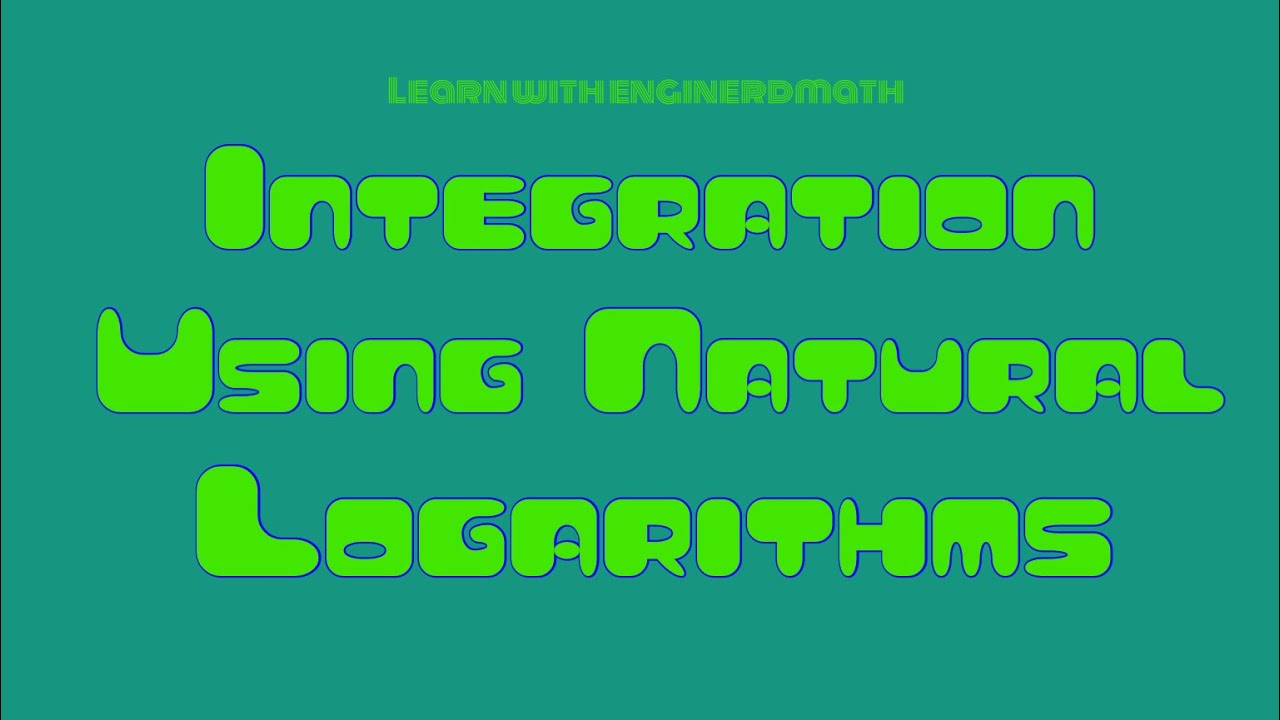 Integration Using Natural Logarithms (Tagalog/Filipino Math)