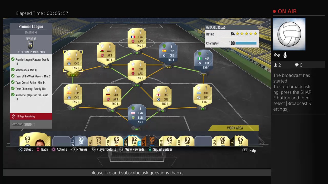 PREMIER LEAGUE CHALLENGE EDEN HAZARD POTM SBC SOLUTION CHEAP FIFA 17 ULTIMATE TEAM TRADING TIPS