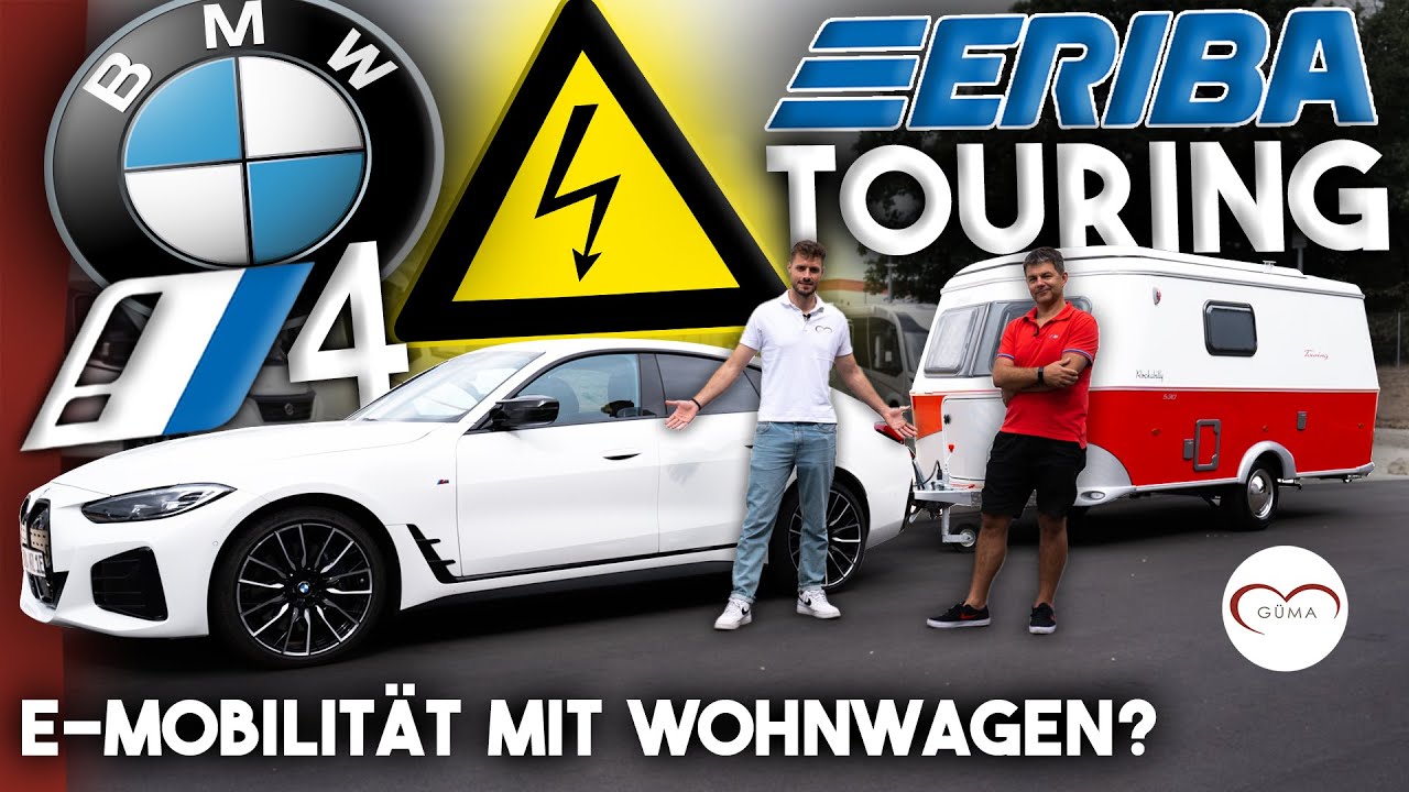 ⚡ Wohnwagen mit Elektroauto ziehen? | BMW i4 | Eriba Touring Rockabilly 530 | GÜMA TV