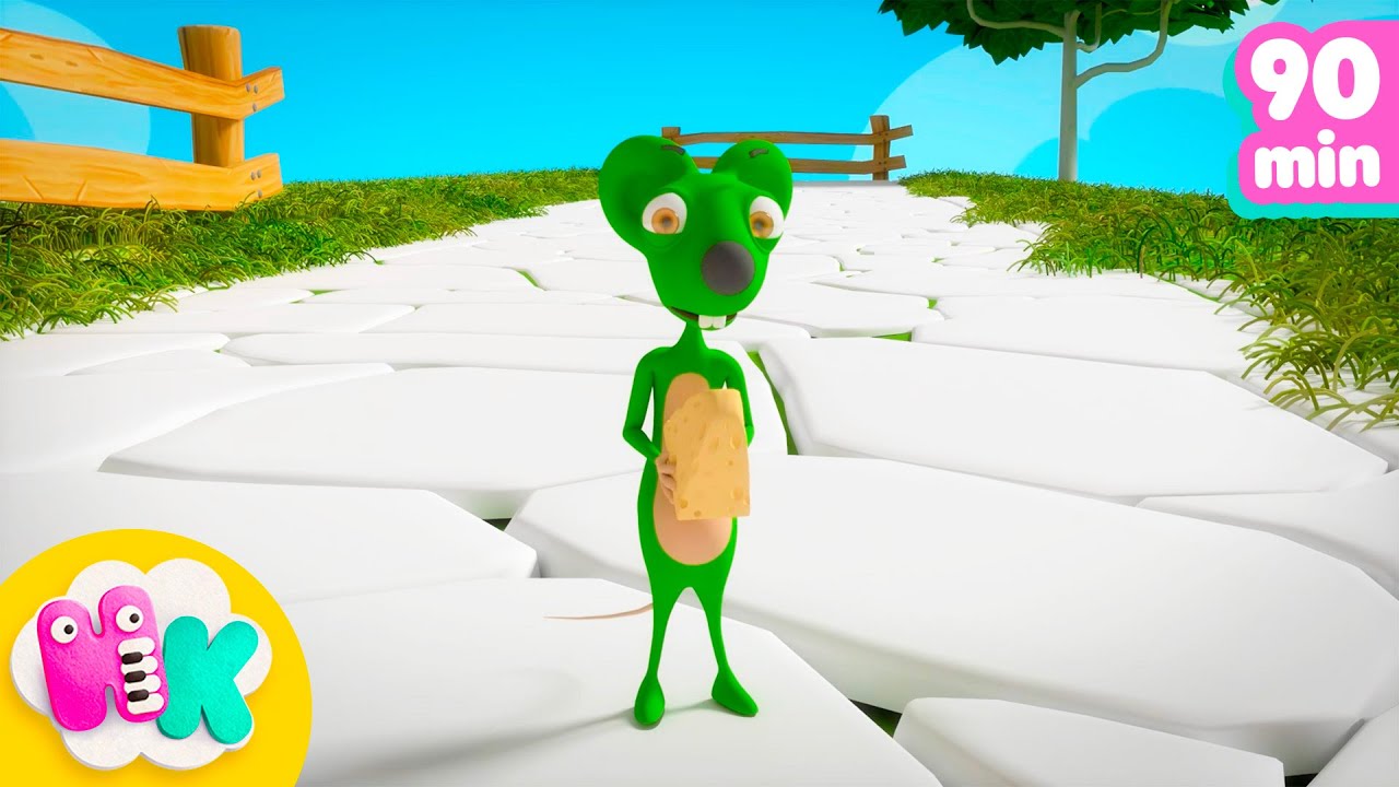 Une Souris Verte 🐭 Chansons avec des Animaux pour Enfants | HeyKids en Français