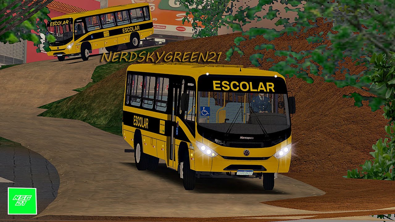 [OMSI 2] LINHA RURAL COM ONIBUS ESCOLAR 4X4 - Senior Midi VW 15.190 ODR +G27/ CHUVA NA ESTRADA