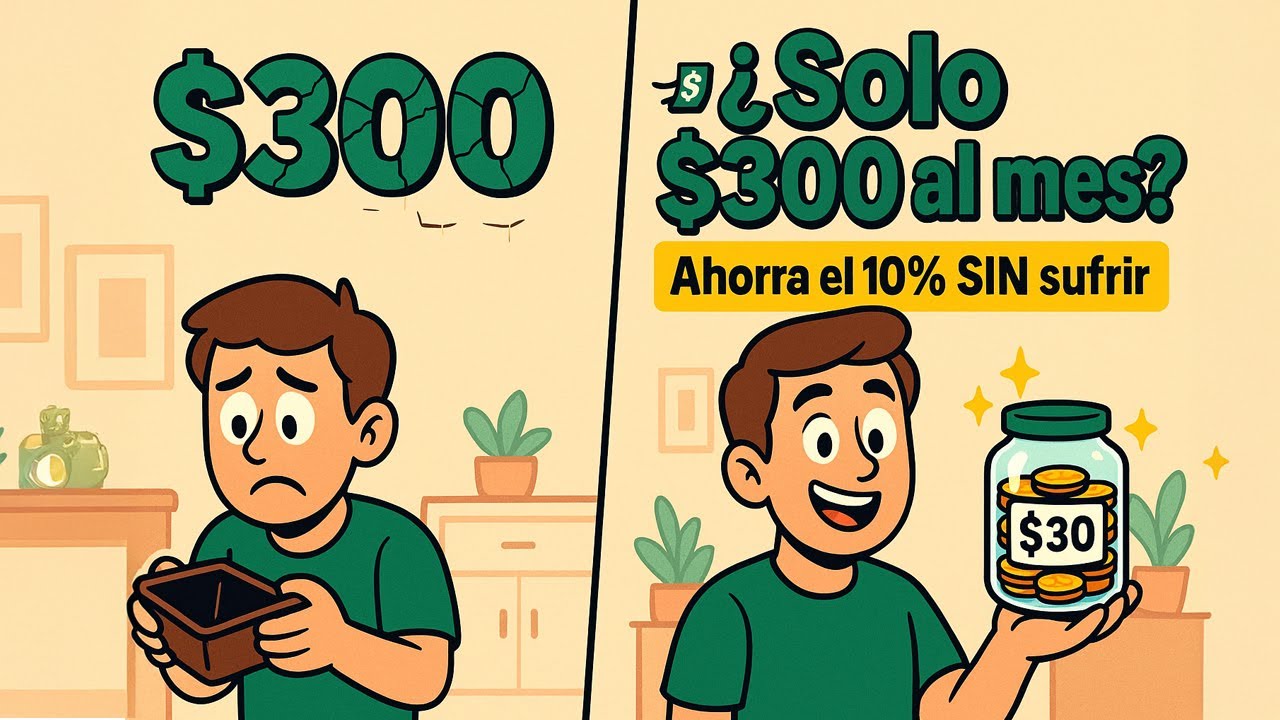 &iquest;Ganas SOLO $300 al mes? 💸Ahorra el 10% SIN morir en el intento (&iexcl;S&iacute; se puede!)