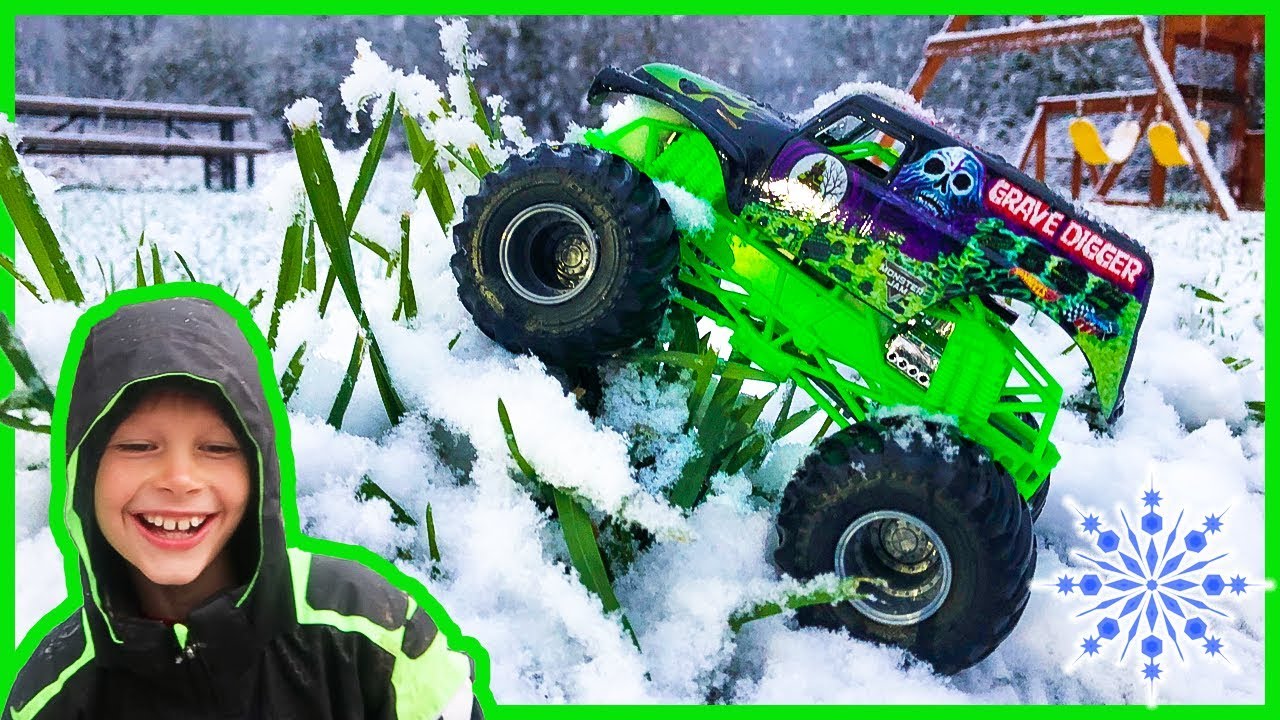 Monster Trucks in the Snow!