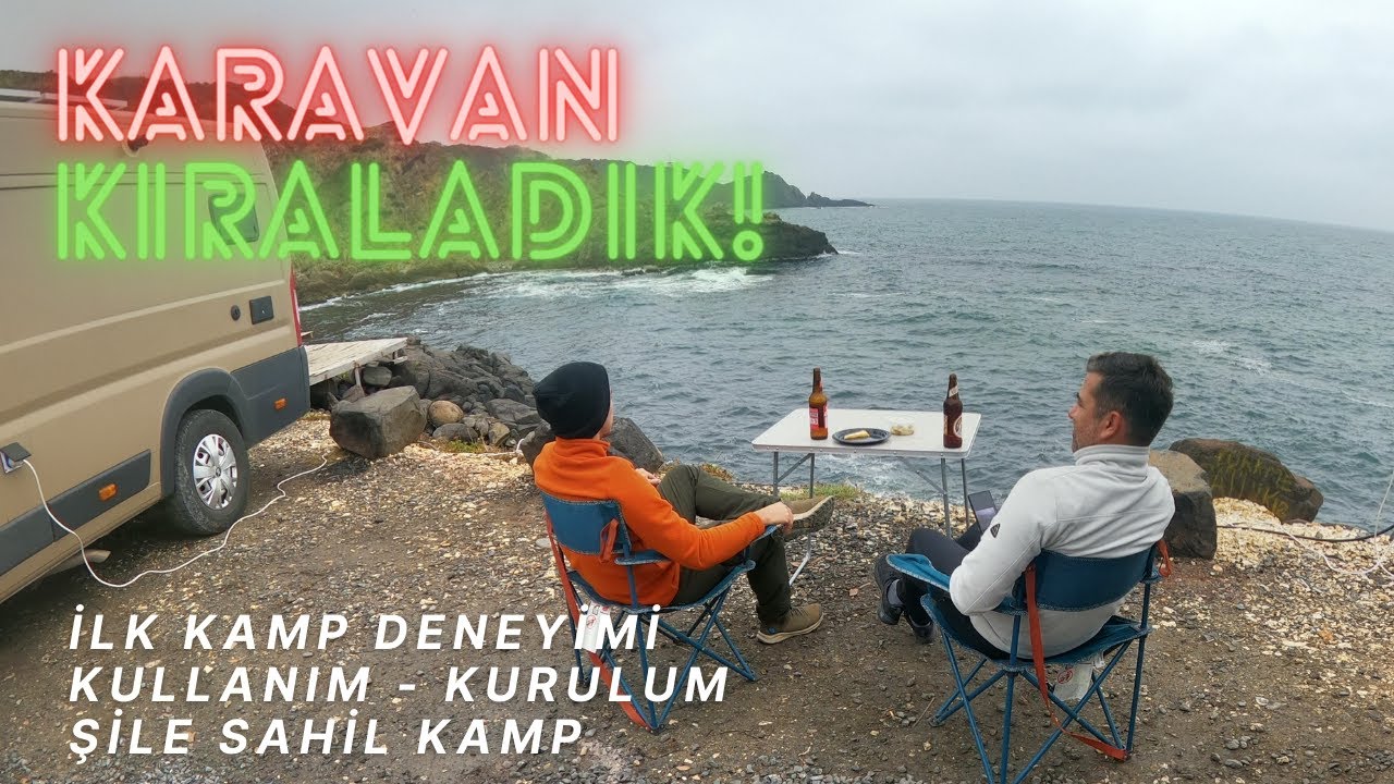 İlk Kez Çekme Karavan Kiraladık ! Sahil Kamp Karavan Deneyimimiz .. (Uğur Karavan 4090 Smartline)