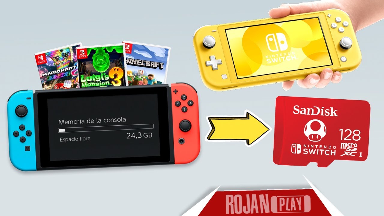Cómo PASAR JUEGOS de la NINTENDO SWITCH o SWITCH LITE a una MicroSD