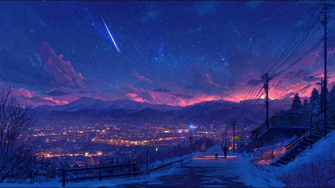 Lofi Hip Hop Beats 🎧 日本のチルでノスタルジックな街灯と夜景| Lo-Fi Beats to Study to🎧