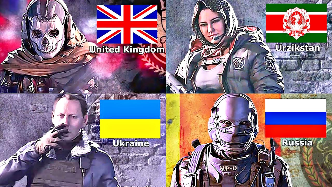 Call of Duty: Warzone - ALL Operators Nationality [2020 - 2023]